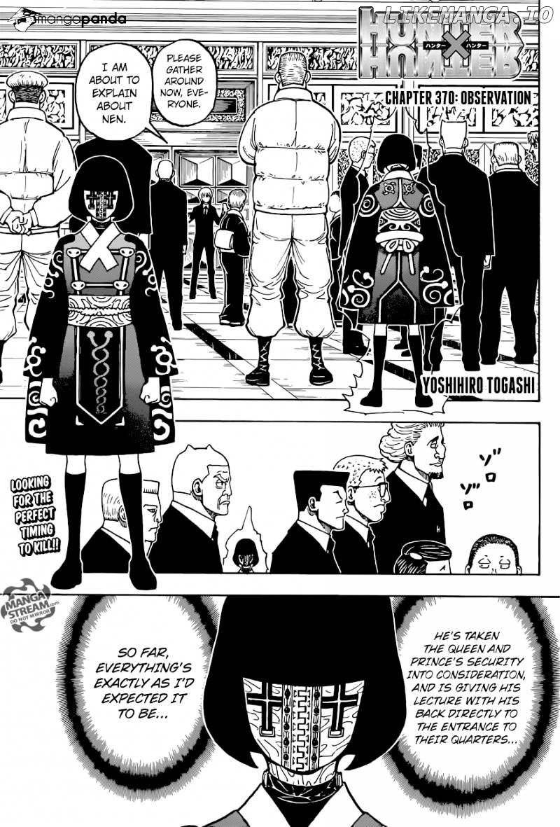 Hunter x Hunter, Chapter 370 image 01